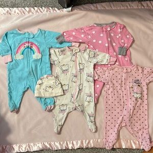 Gerber Baby Girls Pajama BUNDLE